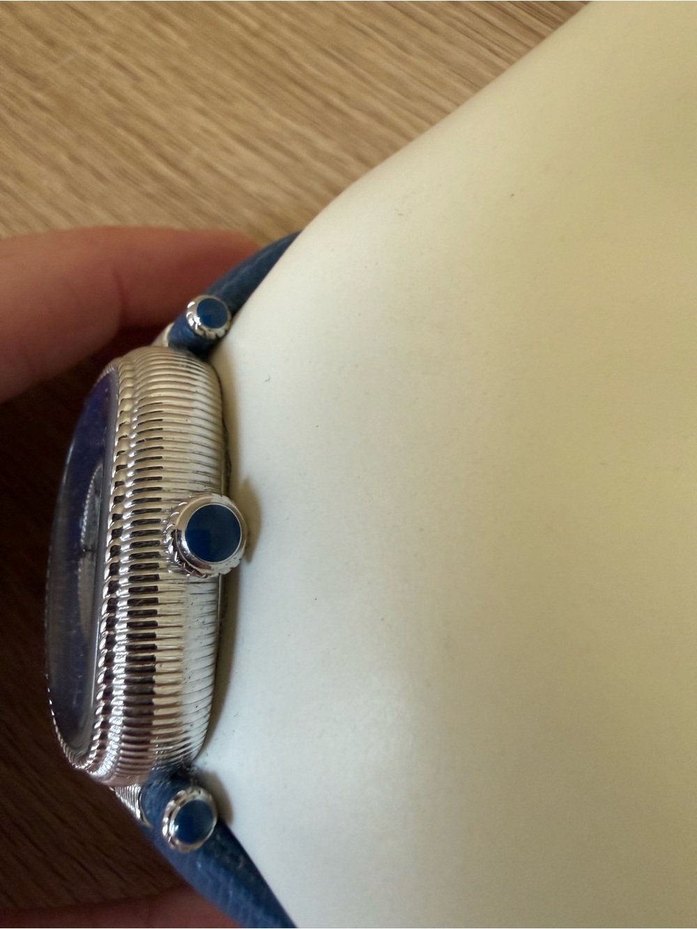 Judith Ripka Blue Oval Moonphase Watch - Picture 3 of 9